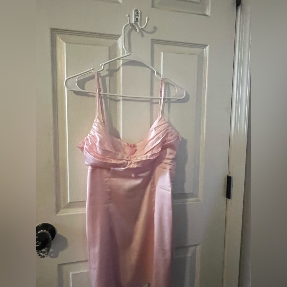 Beginning Boutique Honey Light Pink Mini Dress